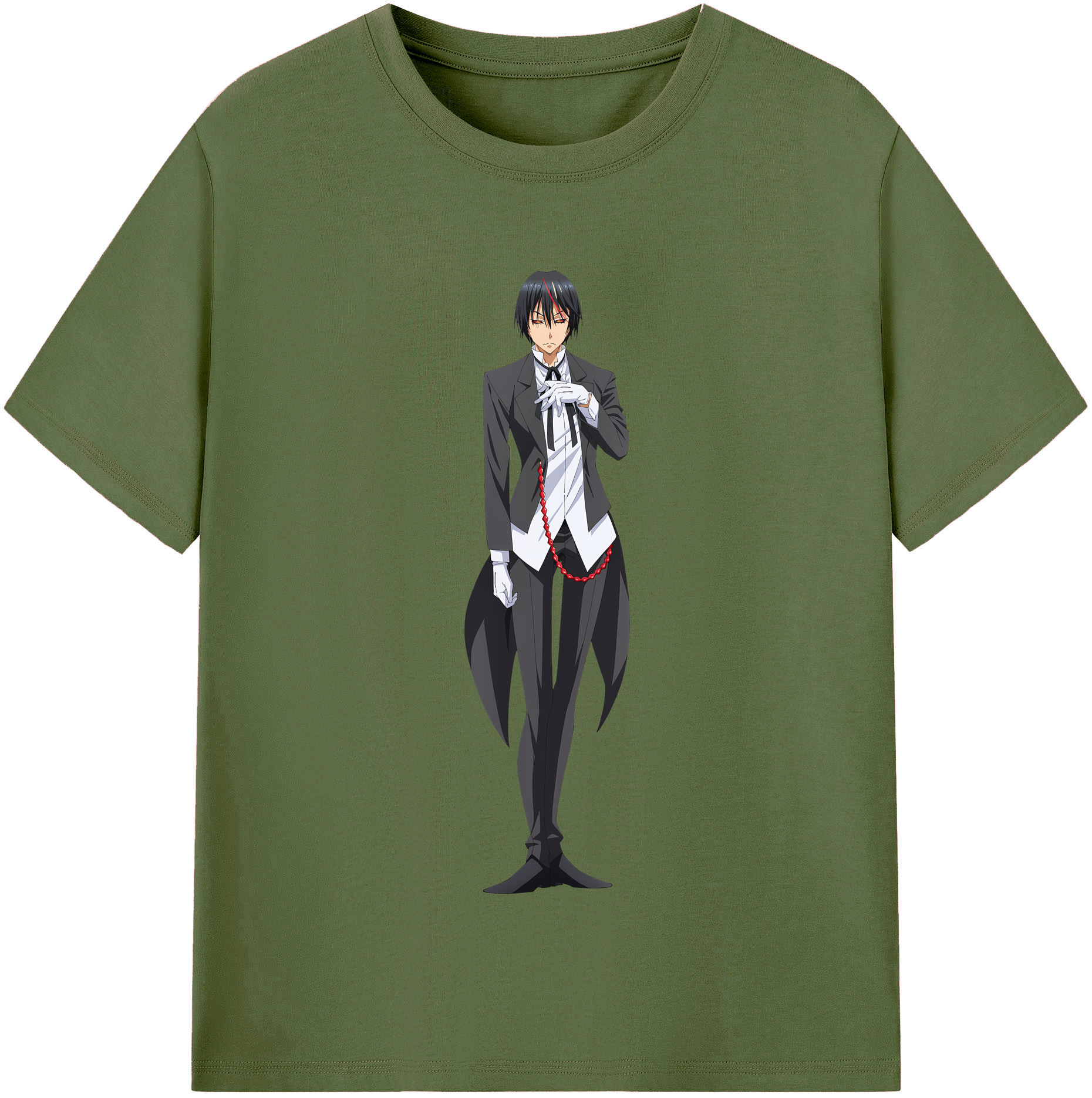 （画像用） 転スラ Regarding Reincarnated to Slime 綿100％半袖Tシャツ（フロントプリント）